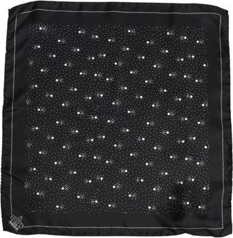 Dolce & Gabbana Silk Print Scarf - Black
