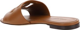 Dolce & Gabbana Womens Sandals Millenials Light Brown Leather