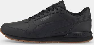 Puma Mens Puma ST Runner v3 Leather Trainers in Black
