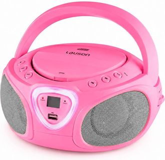 Lauson Lauson Cp753 Rosa / Reproductor Radio Cd Con Altavoces Incorporados