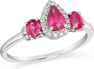 Le Vian Ladies Passion Ruby Rings set in 14K Vanilla Gold