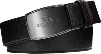 Coach Reversible Plaque Buckle Cut To Size Belt