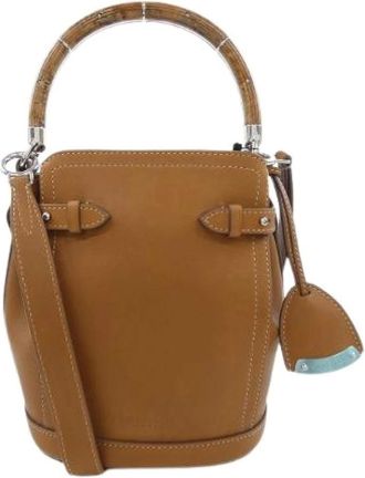 Ralph Lauren Pre-owned Bucket Bags, female, Brown, Size: ONE SIZE Pre-owned Leather Crossbody Bag