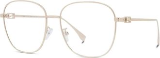 Fendi Accessoires, unisex, Beige, ONE Size, Fe 50021U Optisch Montuur