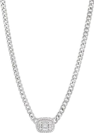 Savvy Cie Jewels Cz Station Necklace