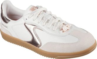 Skechers Hotshot Cool Glow WoMens White/Rose Gold Trainers - Size UK 8