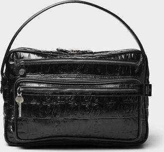 Acne Studios Mens Camero faux-croc leather purse