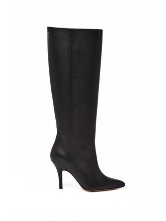 Maison Margiela Black Leather Pointed Boots
