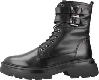 Regarde le ciel Polly Veterlaars - Dames - Veterlaarzen - Zwart - 39 EU - Leer - Schoenen