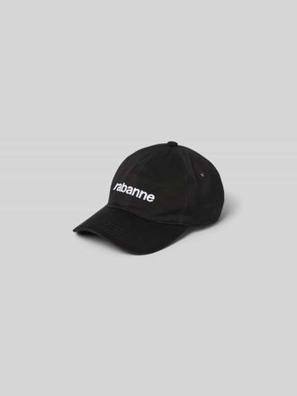 Paco Rabanne Basecap mit Label-Stitching in Black, Gr&ouml;&szlig;e 1