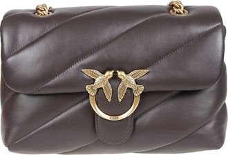 Pinko Love Classic Puff Maxi Quilt Sheepskin Shoulder Bag