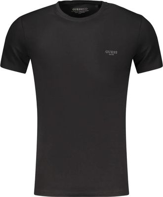 Guess Katoenmix T-shirt - Heren - T-shirts - Zwart - M - Katoen - Tops