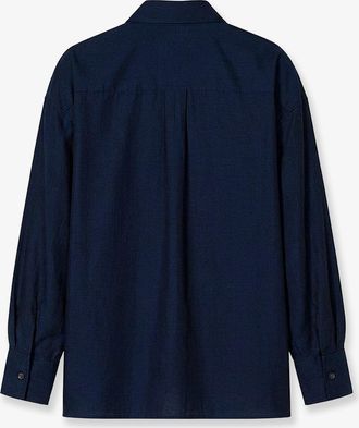 Closed Womens Cotton Shirt Blue
