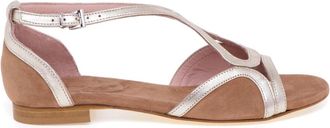 Anna F. Sandalo Flat - Dames - Sandalen - Bruin - 36 EU - Leer - Schoenen