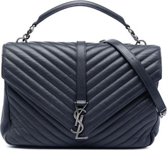 Saint Laurent Pre-owned Saint Laurent Large Chevron Sheepskin Monogram College Satchel Ladies VQTQ96UQ7NDKAS5I