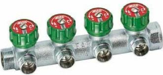 Far Far - Colector Modular Cromado Con 4 Salidas De 1/2 Eurokonus 3824 De 1/2 1