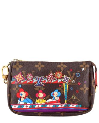 Louis Vuitton Pochette Accessoires Limited Edition Vivienne Xmas Monogram Mini (Authentic Pre-Loved)