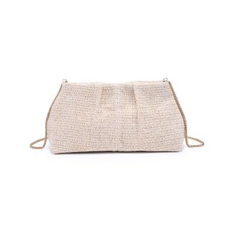 Moda Luxe Womens Breeze Clutch In Cream