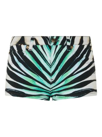 Roberto Cavalli Ray Of Sea-print shorts - Blue