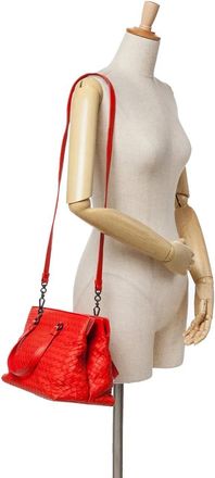 Bottega Veneta Hobo Bags - 2012-2024 Nappa Intrecciato Satchel - Gr. unisize - in Rot - für Damen