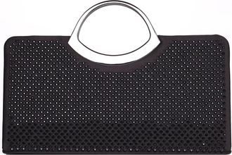 Lady Couture Tango Rhinestone Satin Clutch in Black at Nordstrom Rack