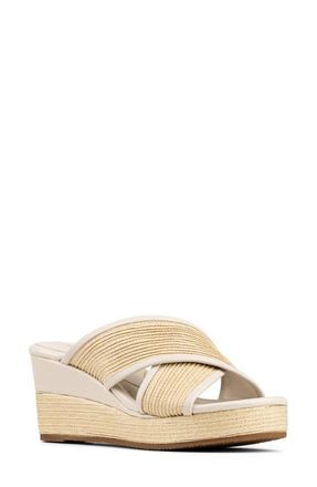 Donald J Pliner Gorgina Platform Wedge Sandal in Foam at Nordstrom, Size 6.5