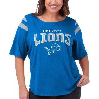 G-III 4Her by Carl Banks Womens G-III 4Her by Carl Banks Royal Detroit Lions Plus Size Linebacker T-Shirt at Nordstrom, Size 2X