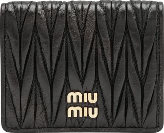 Miu Miu Dames, Accessoires, Zwart, Maat: ONE Size Leer