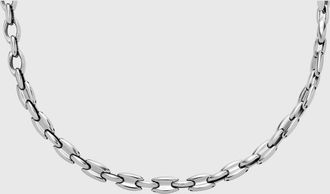 Diesel Stainless Steel Chain Necklace - Necklaces - Unisex - Silver