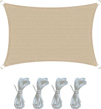 Mobili Rebecca Toldo vela rectangular 4x5 m de polietileno beige
