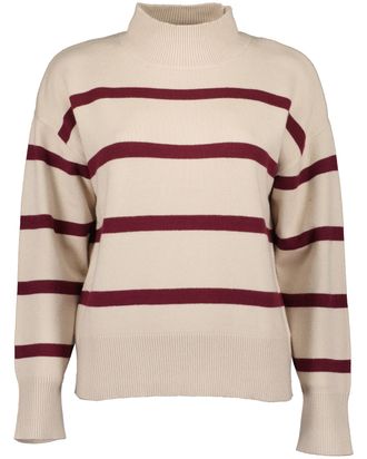 Blue Seven Strickpullover BLUE SEVEN Blue Seven Rollkragenpullover, Damen, Gr. 36, 0430, kiesel, 50% Viskose, 28% Polyester, 22% Polyamid, normal, ohne Ausschnit