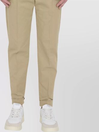 Pantaloni Torino cotton straight-leg trousers