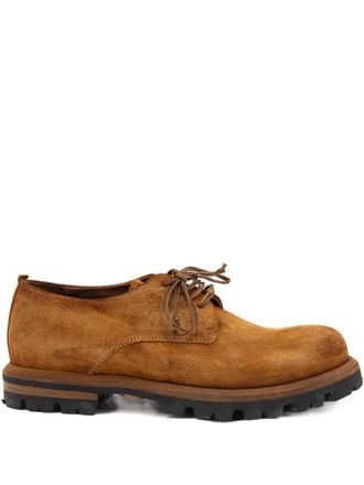 Shoto Alce lace-up loafers - Brown