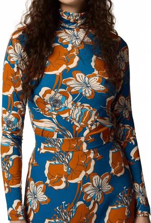 Paolita Turtleneck Top In Fiorenza