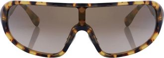 Miu Miu Shield Zonnebril - Dames - Accessoires - Bruin - Maat: ONE Size