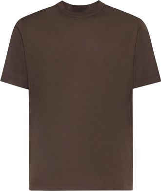 Giuliano Galiano Aigue T-shirt - Heren - T-shirts - Bruin - 3XL - Katoen - Tops