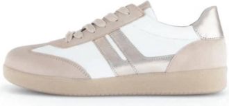 Gabor Womens Retro 63.300 Sneaker In Oak/white/puder