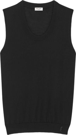 Saint Laurent Gilet In Maglia-Donna