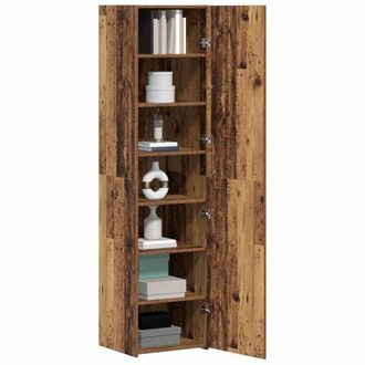 Berkfield Home Highboard Old Wood 45x42.5x185 cm Engineered Wood in Brown