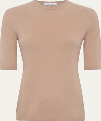 Gabriela Hearst Xanthe Crewneck Cashmere Top