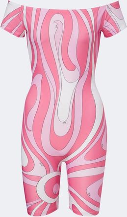 Pucci Marmo off-shoulder jersey catsuit