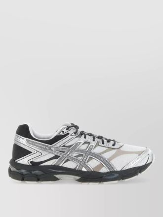 Asics synthetic leather lace-up sneakers