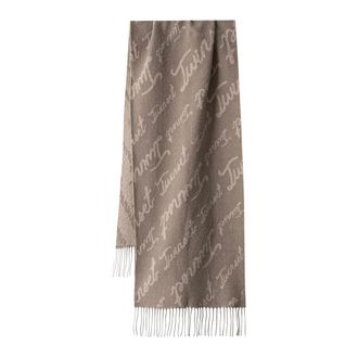 Twinset Sjaal - Dames - Accessoires - Beige - Maat: ONE Size Wol