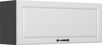 Vicco Armario Colgante R-line, Blanco Casa De Campo/antracita, 100 Cm Plano, Vicco