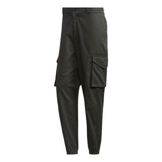 adidas neo Multiple Pockets Sports Cargo Casual Long Pants Brown FU1048