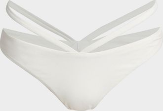 SIMKHAI Emmalynn Solid Strappy Bikini Bottoms