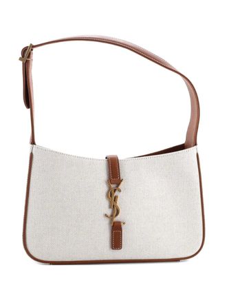 Saint Laurent Le 5 a 7 Canvas Small hobo bag - Toni neutri