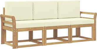 vidaXL Conjunto De Sof&aacute;s De Exterior 3 Uds. Vidaxl