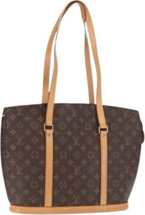 Louis Vuitton Pre-owned Tote Bags, female, Brown, Size: ONE SIZE Pre-owned Canvas Tote Bag