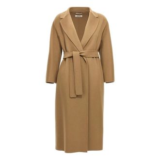 Max Mara Dames, Mantels, Bruin, Maat: 2XS Wol